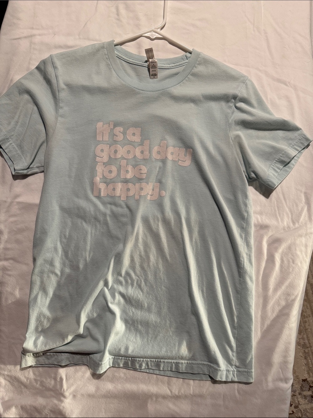 Kids Light Blue Graphic Tee - Positive Message